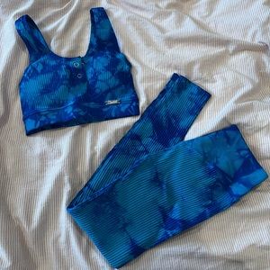 Bombshell Sportswear Seamless Set Caribbean Blue Size XS/S
